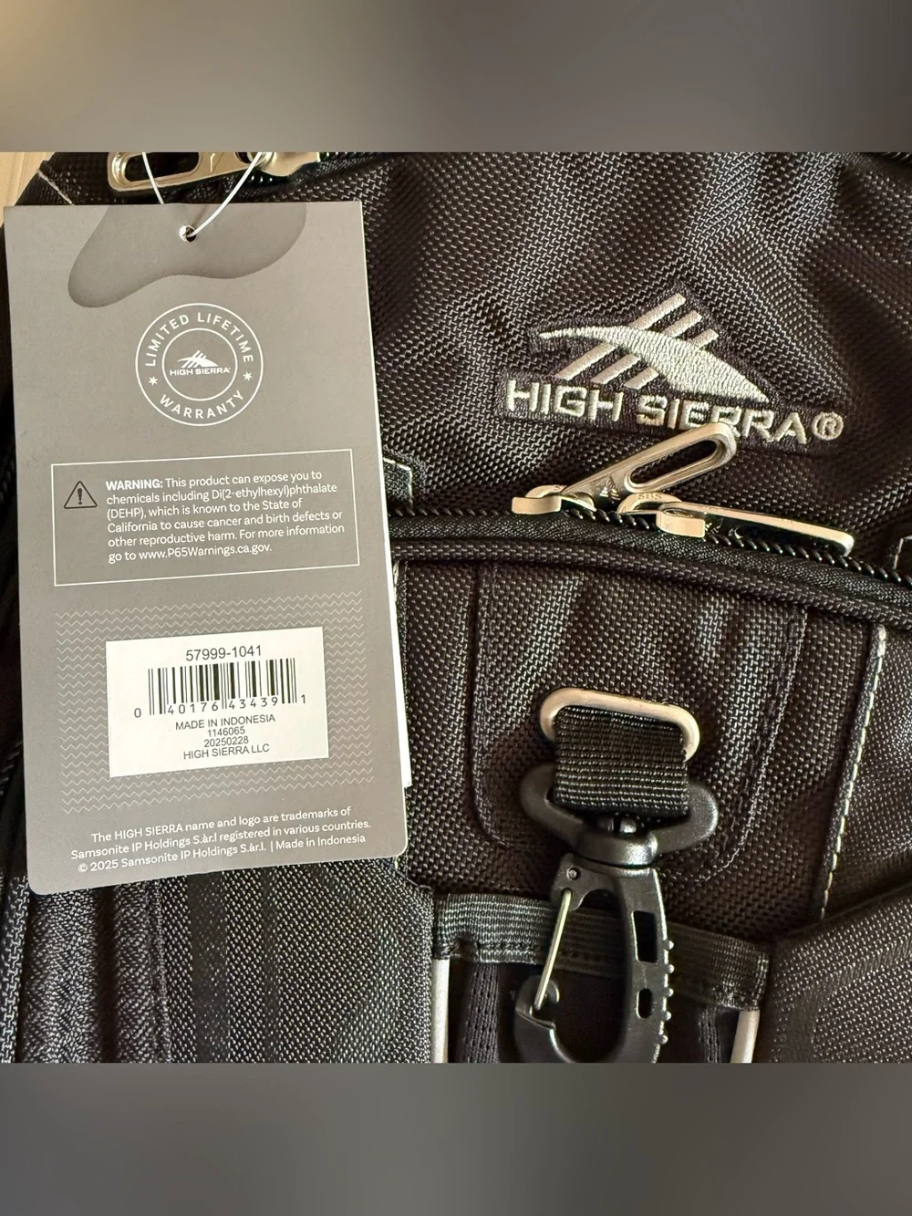 NWT High Sierra XBT - TSA Laptop Backpack Black